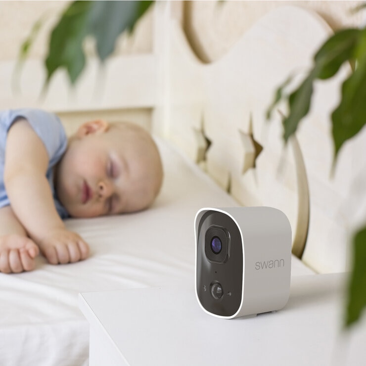 Swann（スワン）2K Wi-Fi バッテリー駆動 セキュリティカメラ 2個セット 16GB SDカード付属