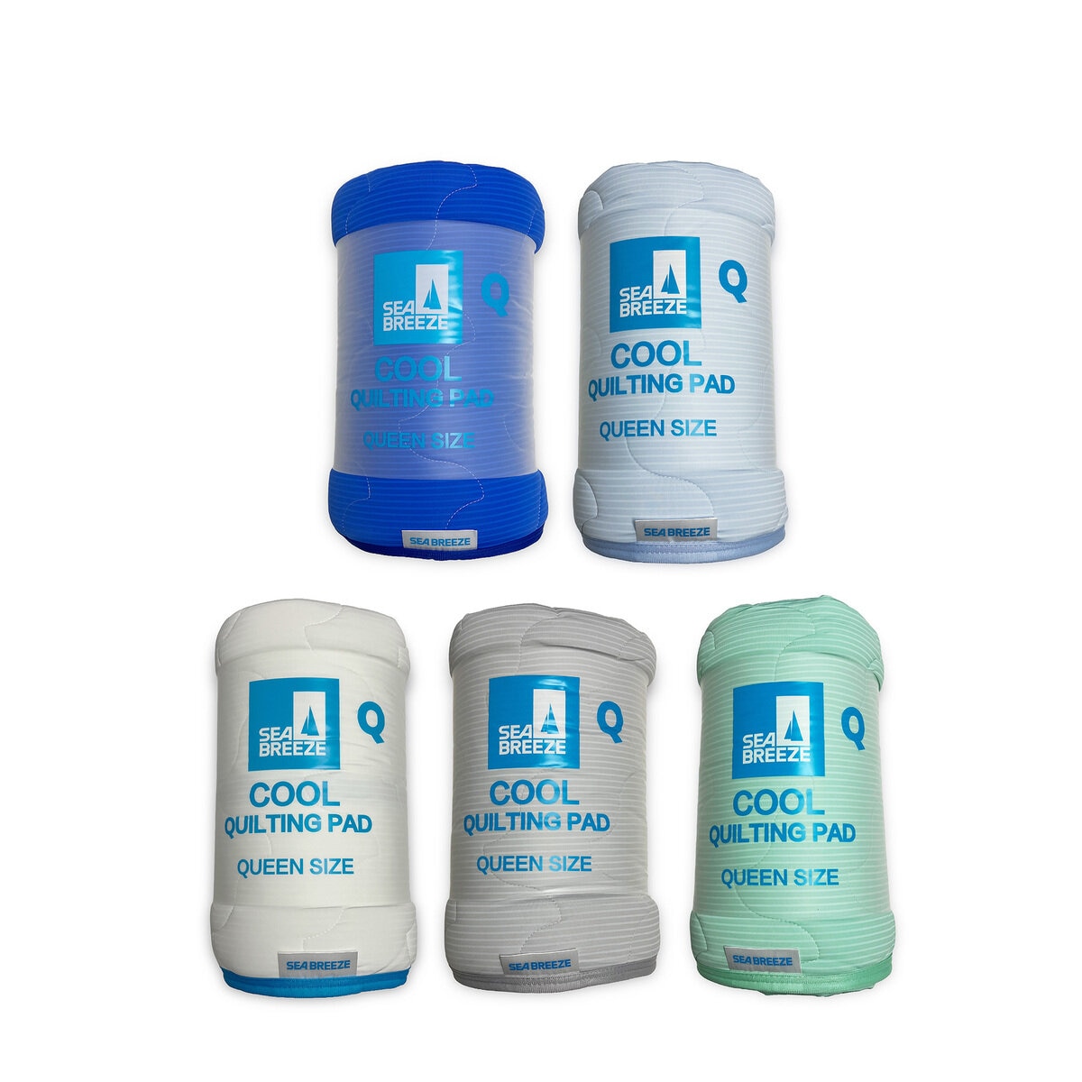 シーブリーズ 冷感敷きパッドシーツ クイーン 160 x 205cm