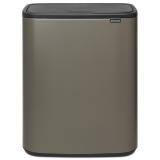 ブラバンシア Boタッチビン 60L   タッチ式ごみ箱  プラチナ  223068