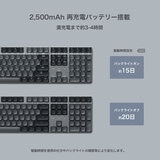 Satechi SM3 スリムメカニカル BACKLIT BLUETOOTHキーボード - US / ダーク