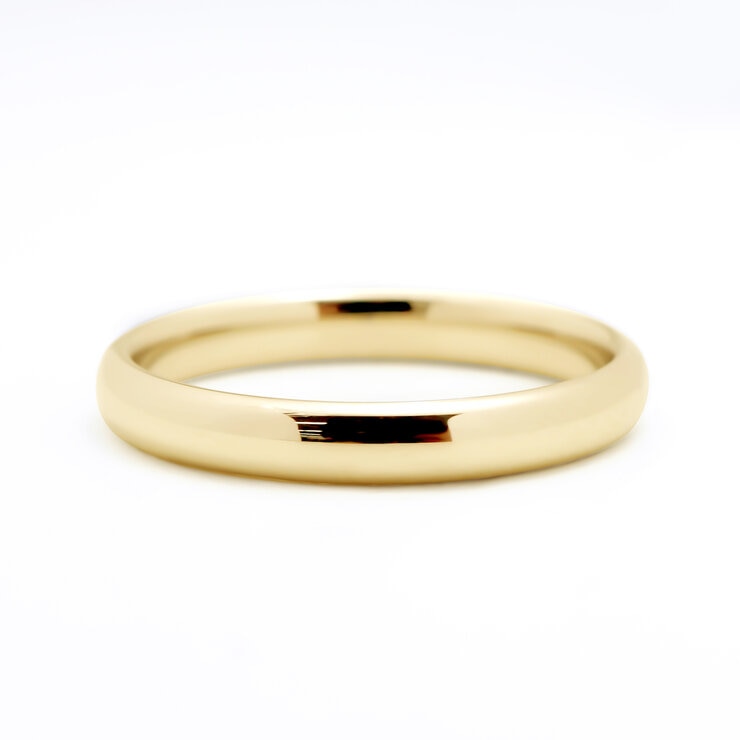 18K イエローゴールド マリッジリング 3.0mm 11号
