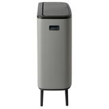 ブラバンシア BoタッチビンHi 2x30L   タッチ式ごみ箱 2分別(脚つき)  ミネラルコンクリートグレー  130663
