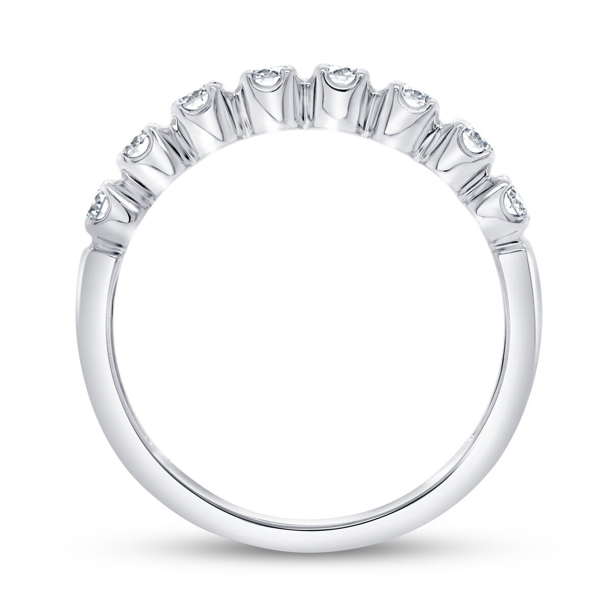 18K ホワイトゴールド 0.50カラット ラウンドカット ダイヤモンド リング