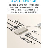 Anker  USB-C ハブ (8-in-1)  A8382N21