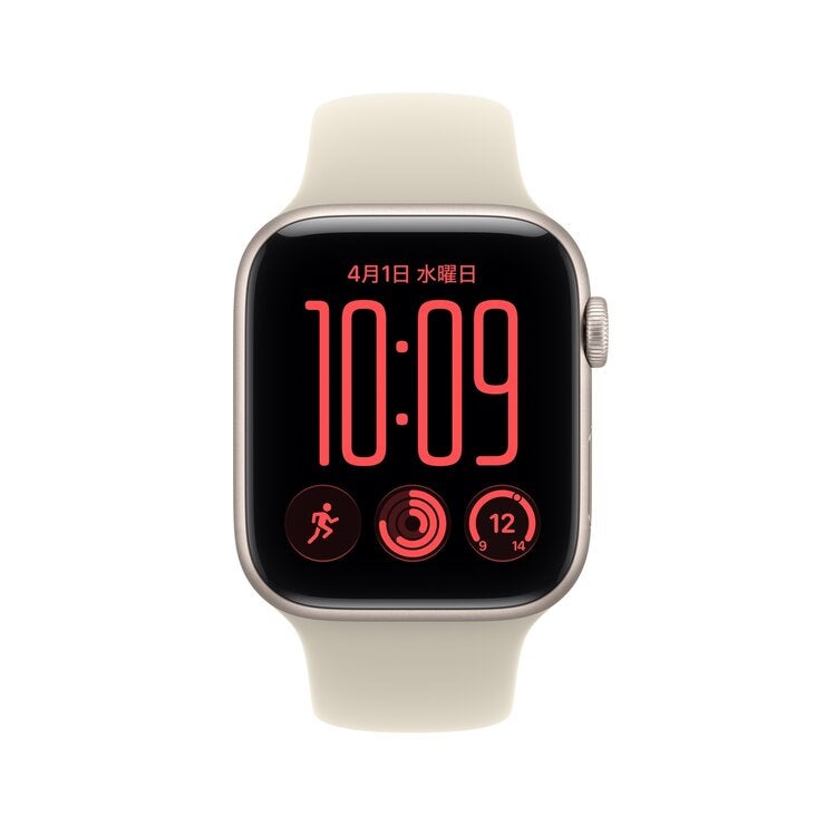 Apple Watch SE3 GPS 44mm スターライトアルミニウムケースとサンドスポーツバンド - S/M