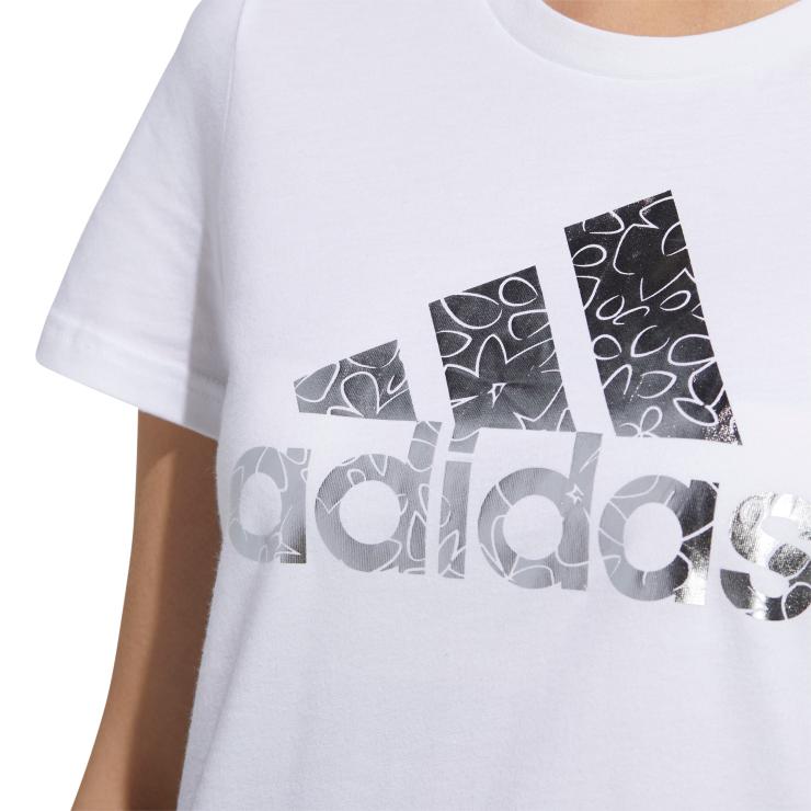 アディダス レディース 半袖 ロゴ Tシャツ ホワイト OT