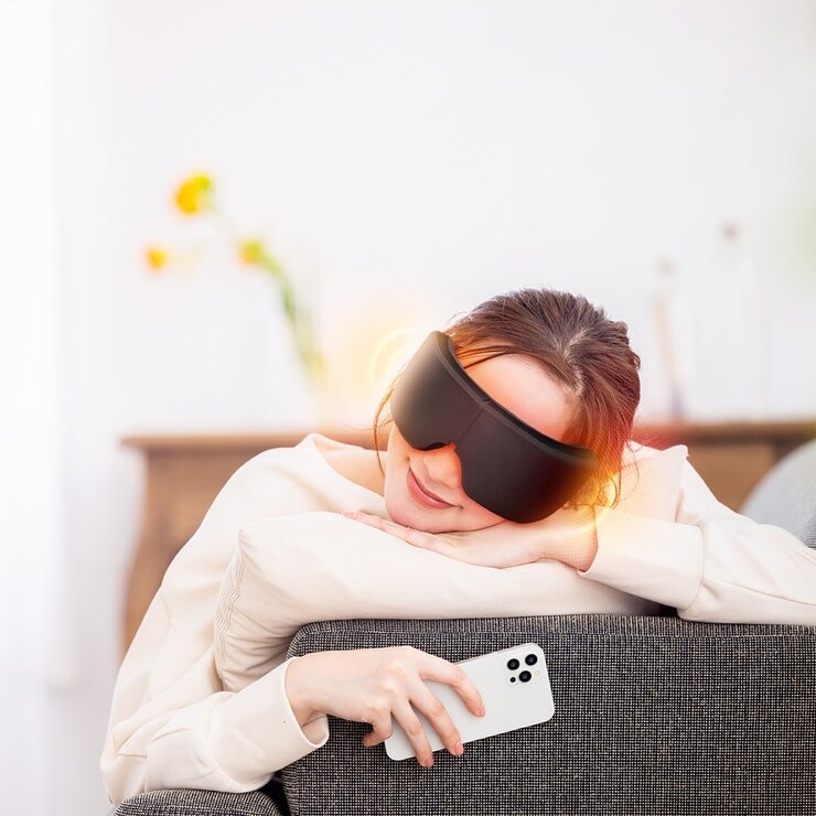 ニップラックス 温熱＆加圧アイマスク EYE RELAX S ブラック NP-ERS24BK