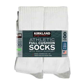 カークランドシグネチャー メンズ アスレチック ソックス 8足組