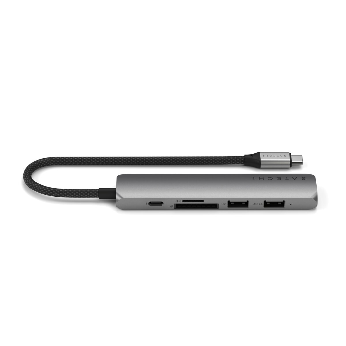Satechi 6-in1 USB-C スリムマルチポートアダプター スペースグレー