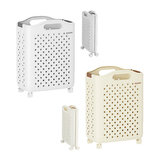 7Life ランドリーバスケット 折り畳み キャスター付き -S