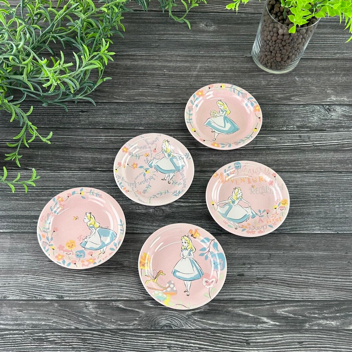 不思議の国のアリス 小皿 5枚 不思議の国のアリス 小皿 5枚