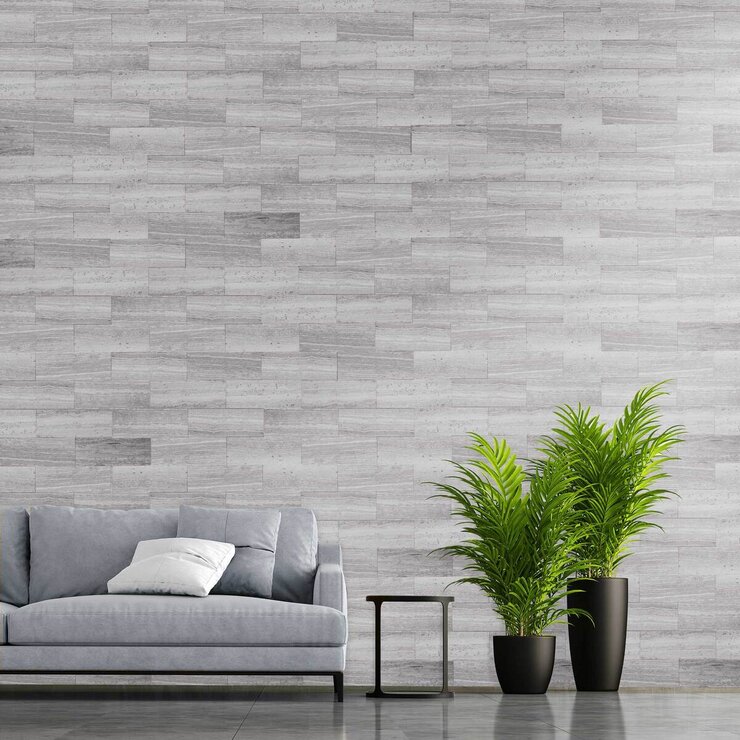 PEEL&STICK 100％天然大理石タイル 70枚 203 x 76 x 4mm