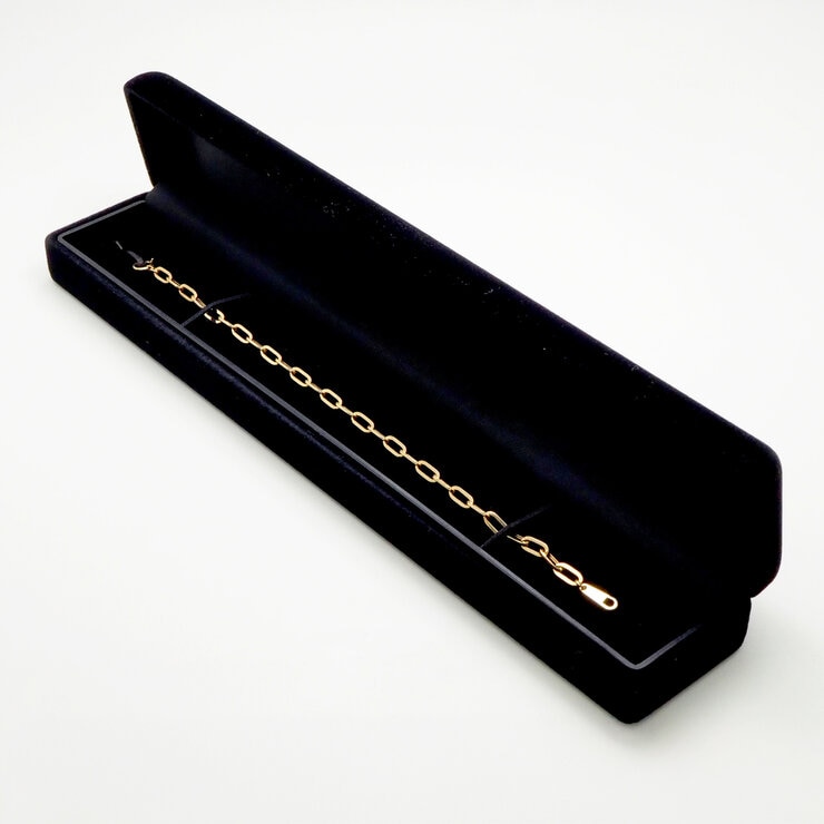 18K イエローゴールド ペーパークリップ ブレスレット 18K イエローゴールド ペーパークリップ ブレスレット