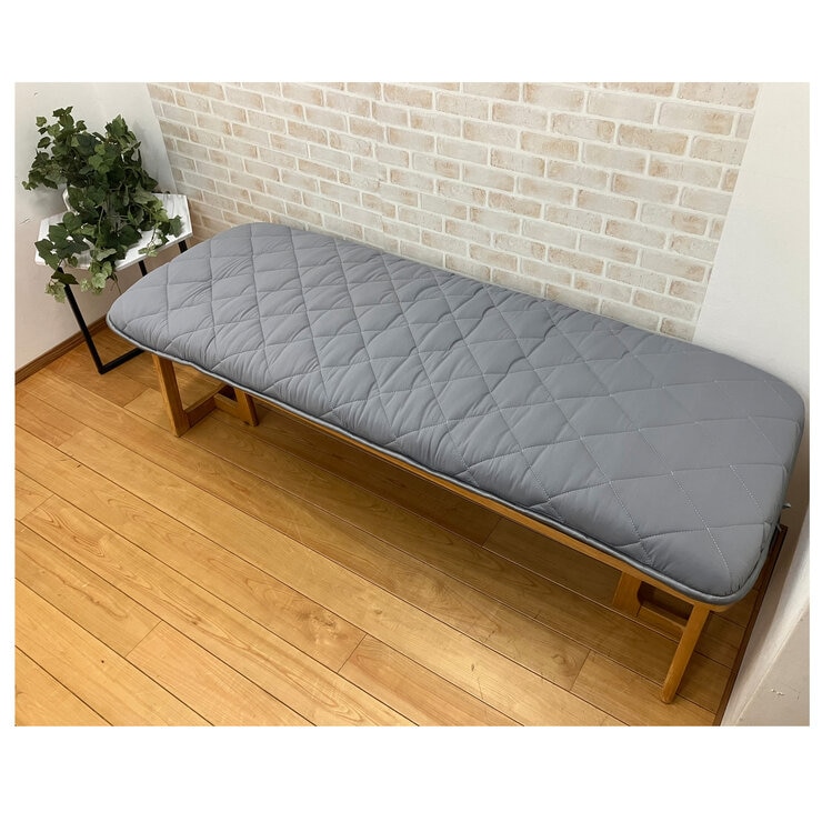 極厚ウレタン冷感長座布団 60x150cm グレー 極厚ウレタン冷感長座布団 60x150cm グレー