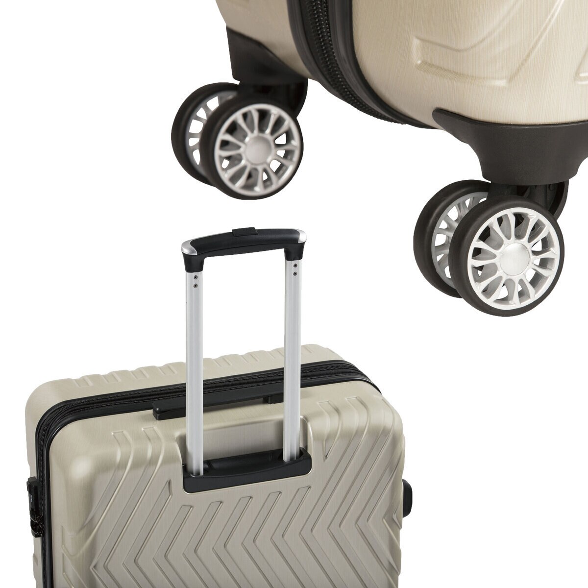 ACE イグザクト シャープ 軽量ハードボディ スーツケース 82リットル 0644702 ブラックヘアライン