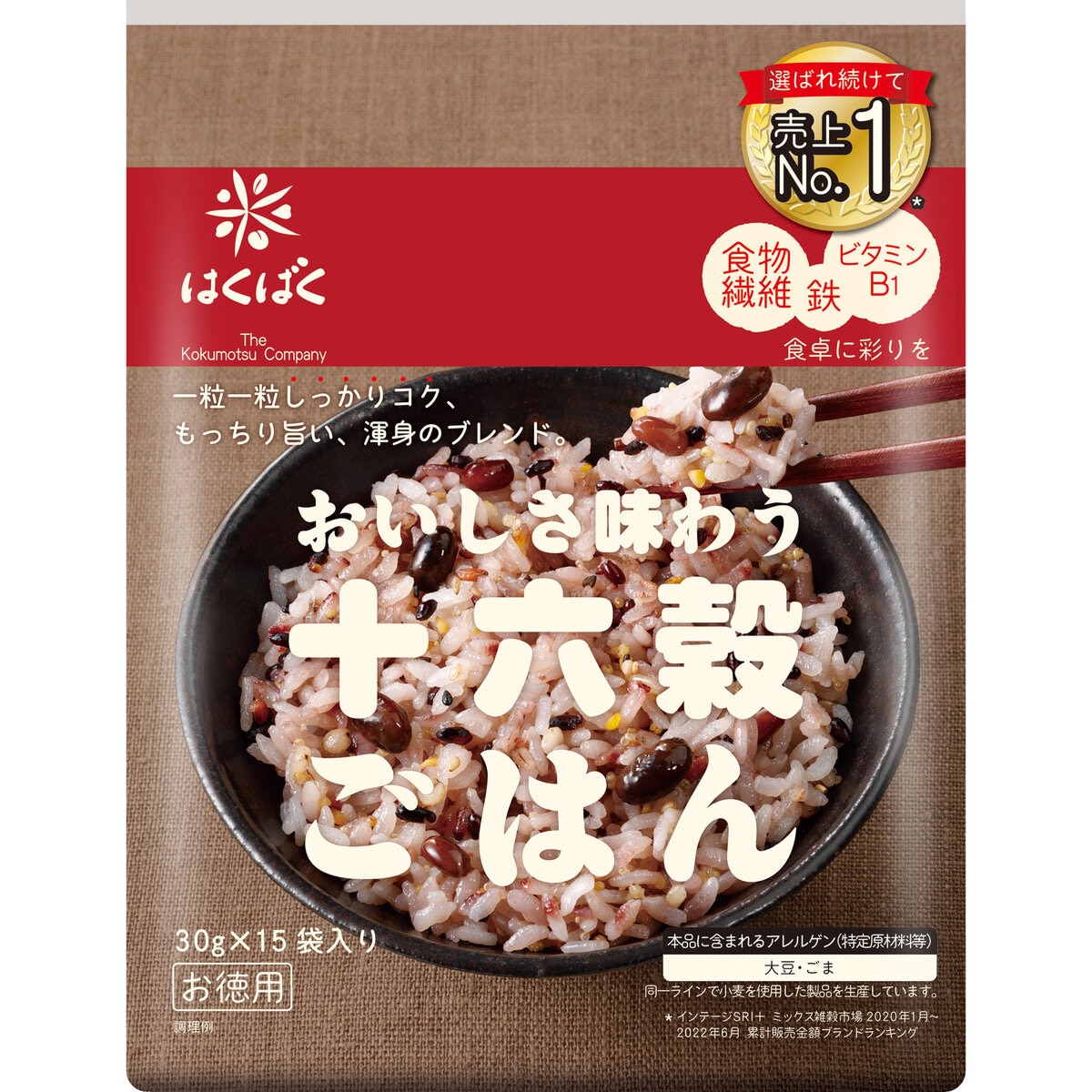 X　30g　15包　X　おいしさ味わう十六穀ごはん　Costco　Japan　はくばく　6パック