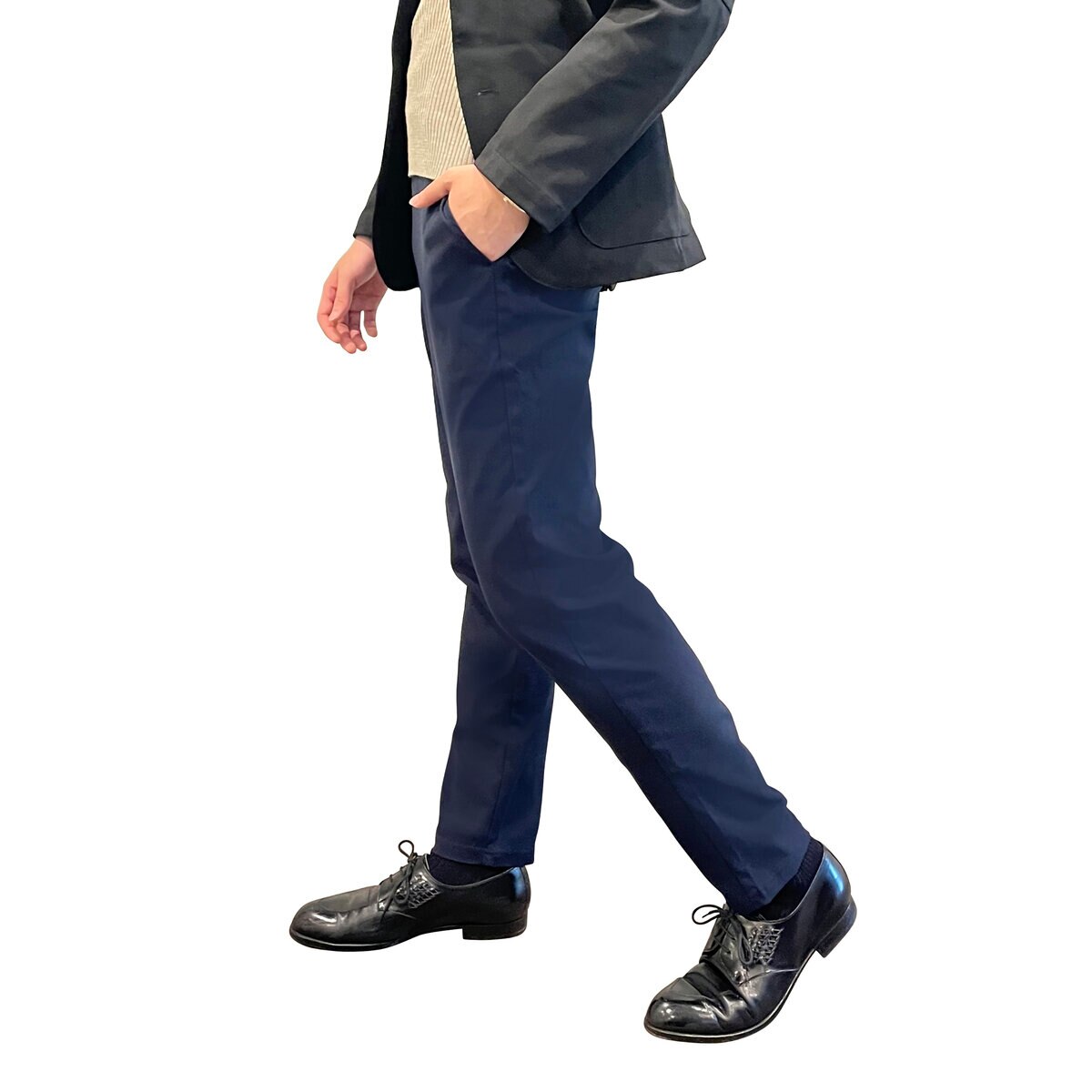 ボディワイルド メンズ ストレッチパンツ ネイビー XL