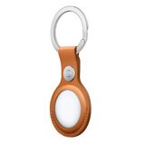 AirTag レザーキーリング サドルブラウン