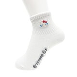 サンリオ スクール ソックス 4足組 ホワイト ハローキティ/マイメロディ/クロミ/シナモロール