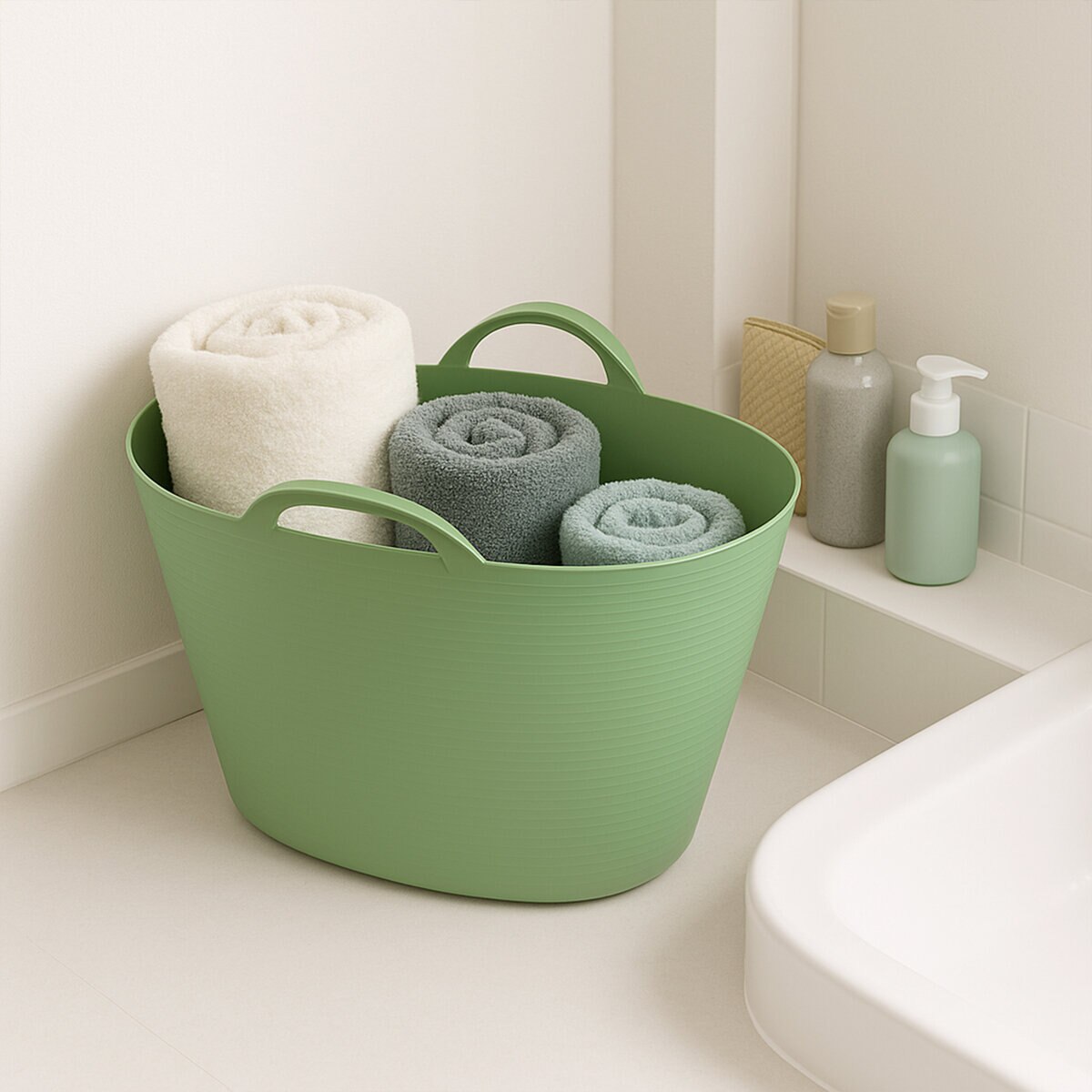 ソフトオーバルタブ 2個セット グリーン