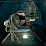 カメリオン ライト付キャンプ ファン 3段階調節