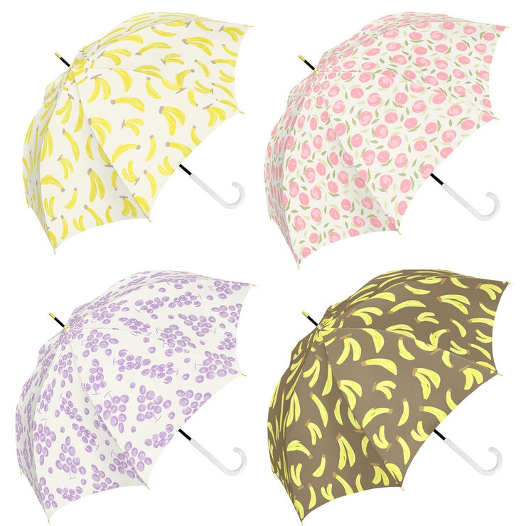 assa 雨傘長傘 RJ58 ワンタッチ 果物