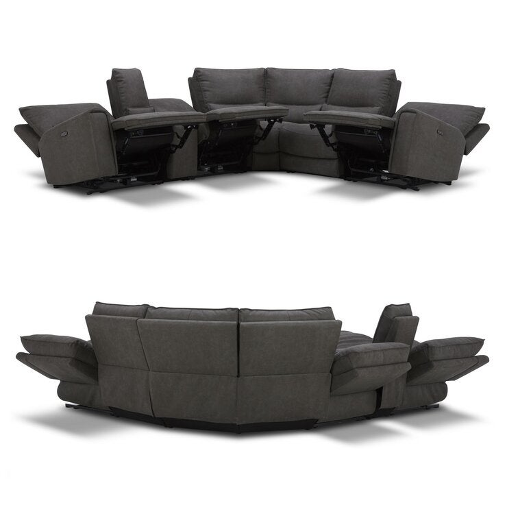 Gilman Creek Furniture 電動 布製リクライニングソファ 6ピース