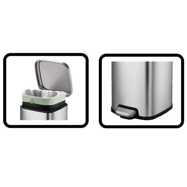 Sensible Eco Living ペダル式ゴミ箱 2個セット 11.7L CW2384MT-12+12L Sensible Eco Living ペダル式ゴミ箱 2個セット 11.7L CW2384MT-12+12L