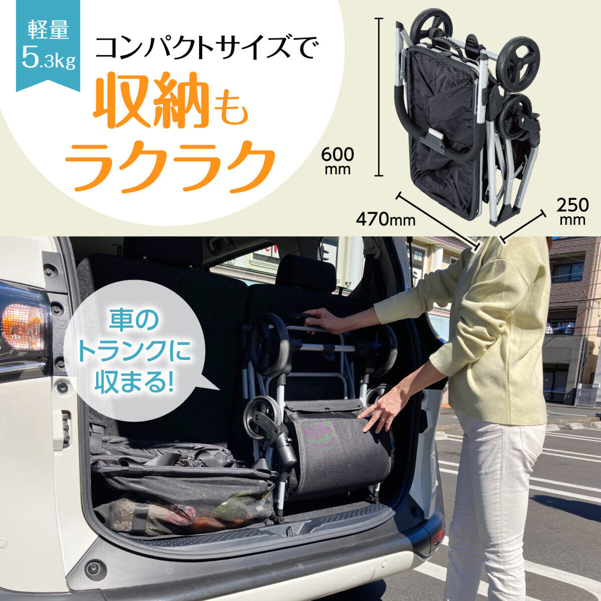 Ecoca ショッピングカート＋保冷マイバック セット