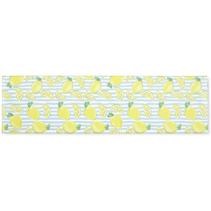 防カビ加工キッチンマットランナー 50cm x 180cm レモン 防カビ加工キッチンマットランナー 50cm x 180cm レモン