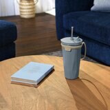 トート ストロー付 2 Way タンブラー 470ml 2本セット モカ&ネイビー