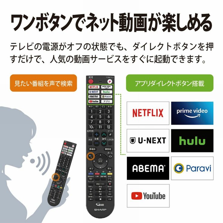 シャープ アクオス 65インチ 8K XLEDテレビ 8T-C65DX1 | Costco Japan