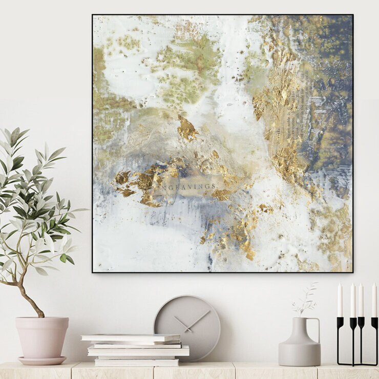 キャンバスアート ~ Gilded Aerial ~ 24 x 24" / 61 x 61 cm キャンバスアート ~ Gilded Aerial ~ 24 x 24" / 61 x 61 cm