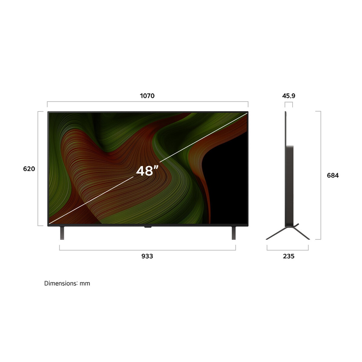 LG 48インチ 4K有機ELテレビ OLED48B5PJA