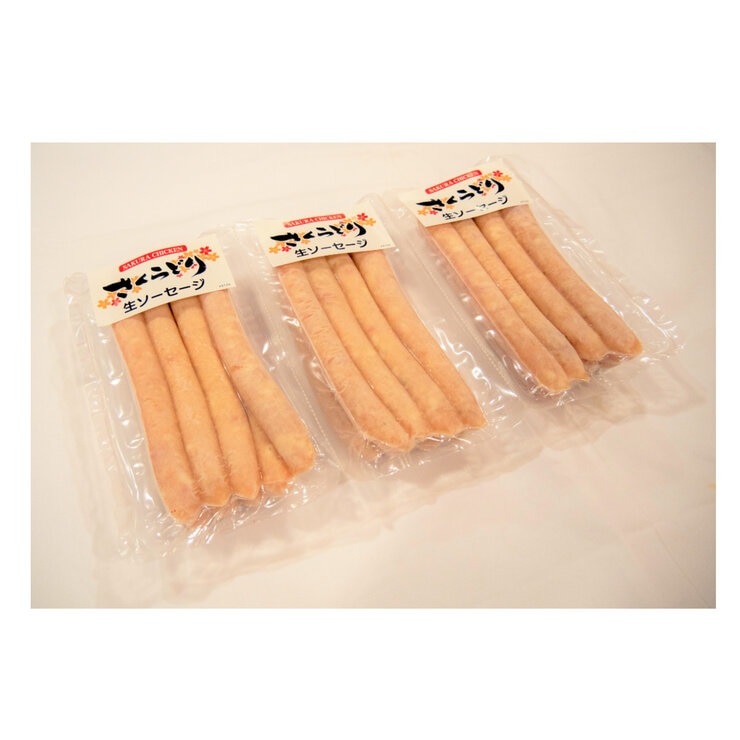 【冷凍】 国産さくらどり生ソーセージ 2.4kg(1.2kgx2パック)