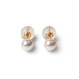 18K イエローゴールド アコヤパール ピアス 4.5mm
