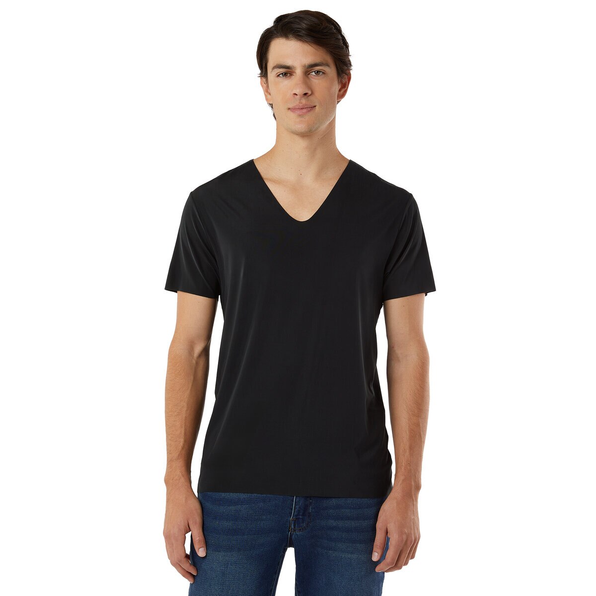 LAYER ZERO メンズ VネックTシャツ 3枚組 ブラック L