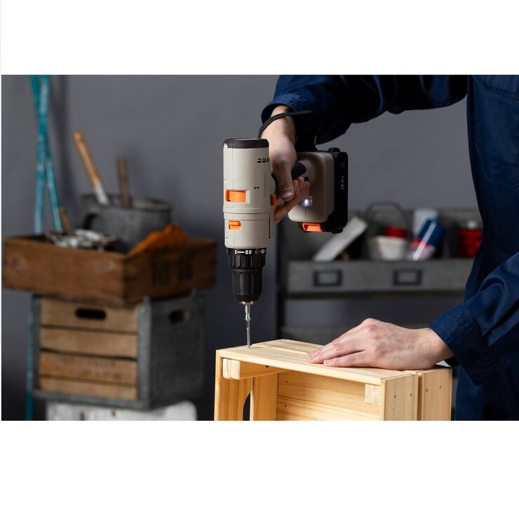 アイリスオーヤマ 18Vマルチギア ドリルドライバーセット