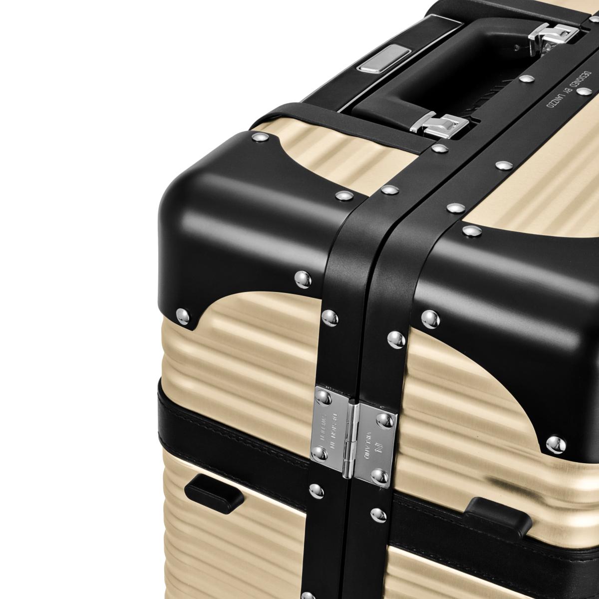 ランツォ スーツケース バイキング 24インチ 47L ゴールド X ブラック