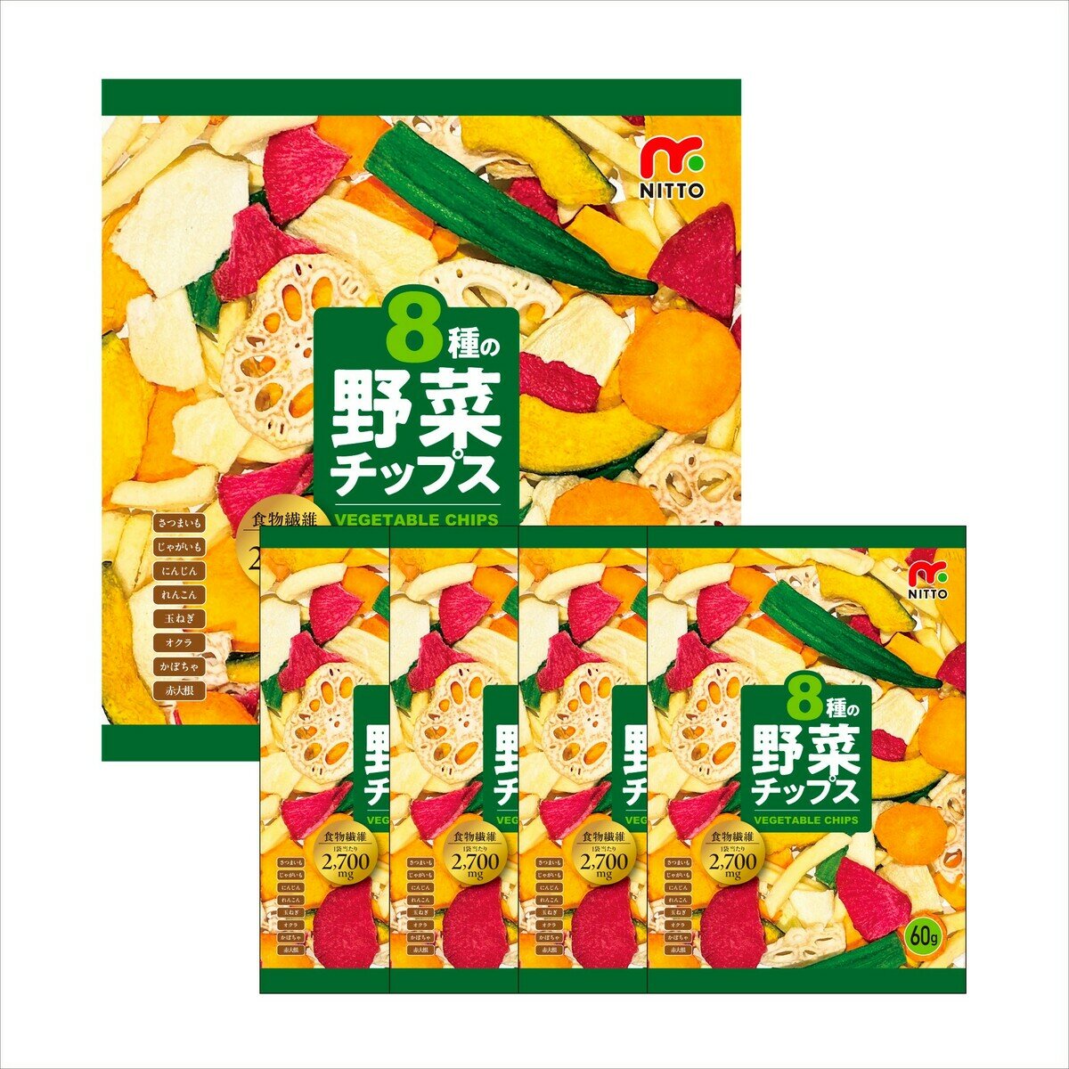 8種の野菜チップス 240g