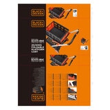ブラックアンドデッカー 2段式プラットフォームカート BOX付 BXWT-H204