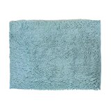 マイクロファイバー もこもこバスマット 60cm x 90cm ブルー