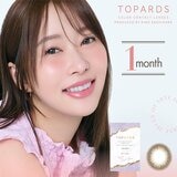 トパーズ ワンマンス 2枚入り 指原莉乃イメージモデルカラコン 度なし (±0.00)