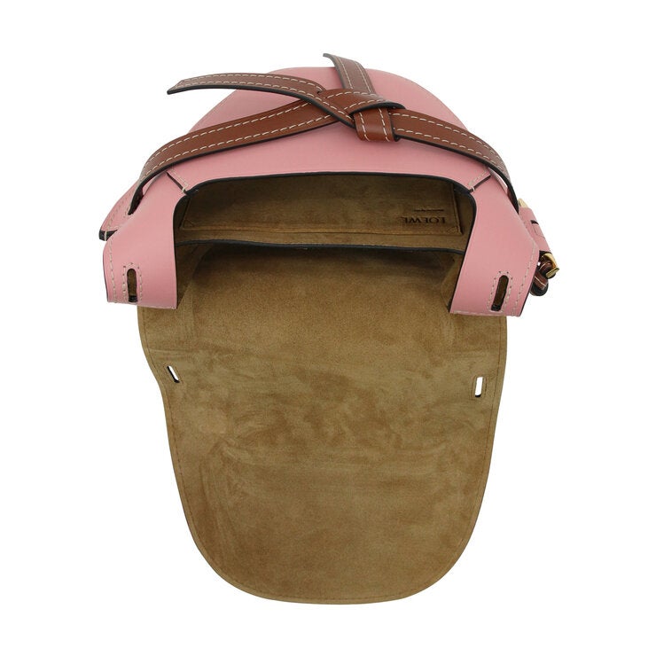 ロエベ ゲートスモール ショルダーバッグ TAN/MEDIUM PINK ロエベ ゲートスモール ショルダーバッグ TAN/MEDIUM PINK