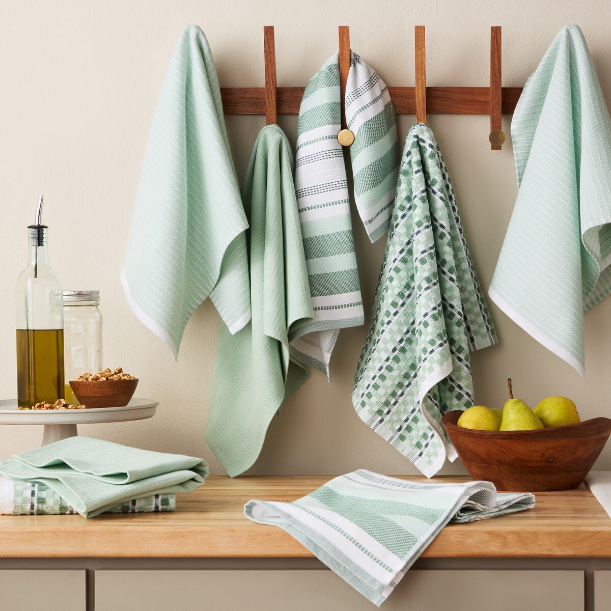 KITCHENAID キッチンタオル 43 x 71cm 8枚パック ピスタチオ