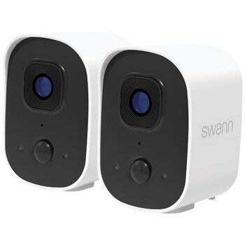 Swann（スワン）2K Wi-Fi バッテリー駆動 セキュリティカメラ 2個セット 16GB SDカード付属