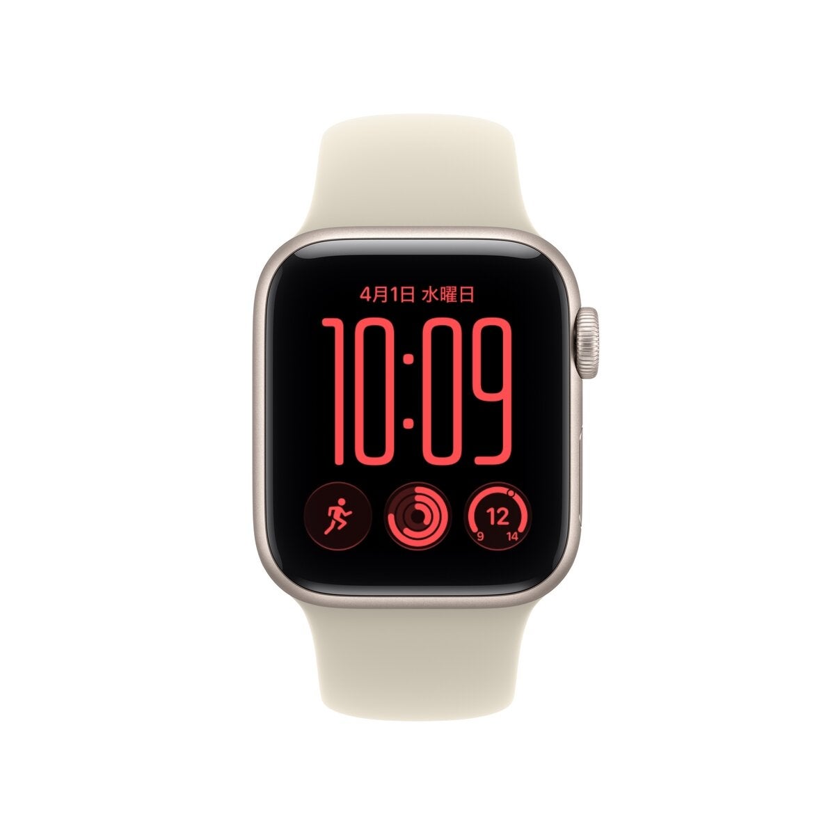 Apple Watch SE3 GPS 40mm スターライトアルミニウムケースとサンドスポーツバンド - S/M