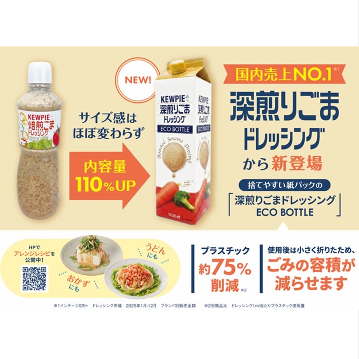 キユーピー 深煎りごまドレッシング Eco Bottle 1100ml キユーピー 深煎りごまドレッシング Eco Bottle 1100ml