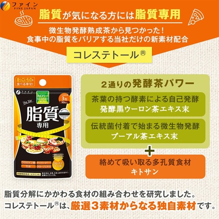カロリー気にならないサプリ 脂質専用 90粒 カロリー気にならないサプリ 脂質専用 90粒
