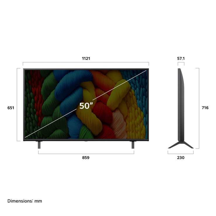 LG 50インチ 4K 液晶テレビ 50NANO80AJA